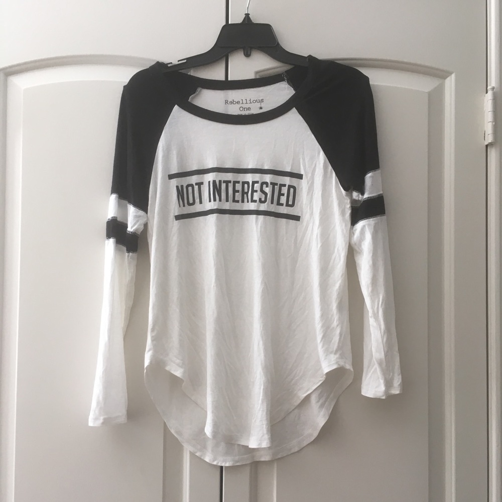 Long Sleeve “Not Interested” Shirt